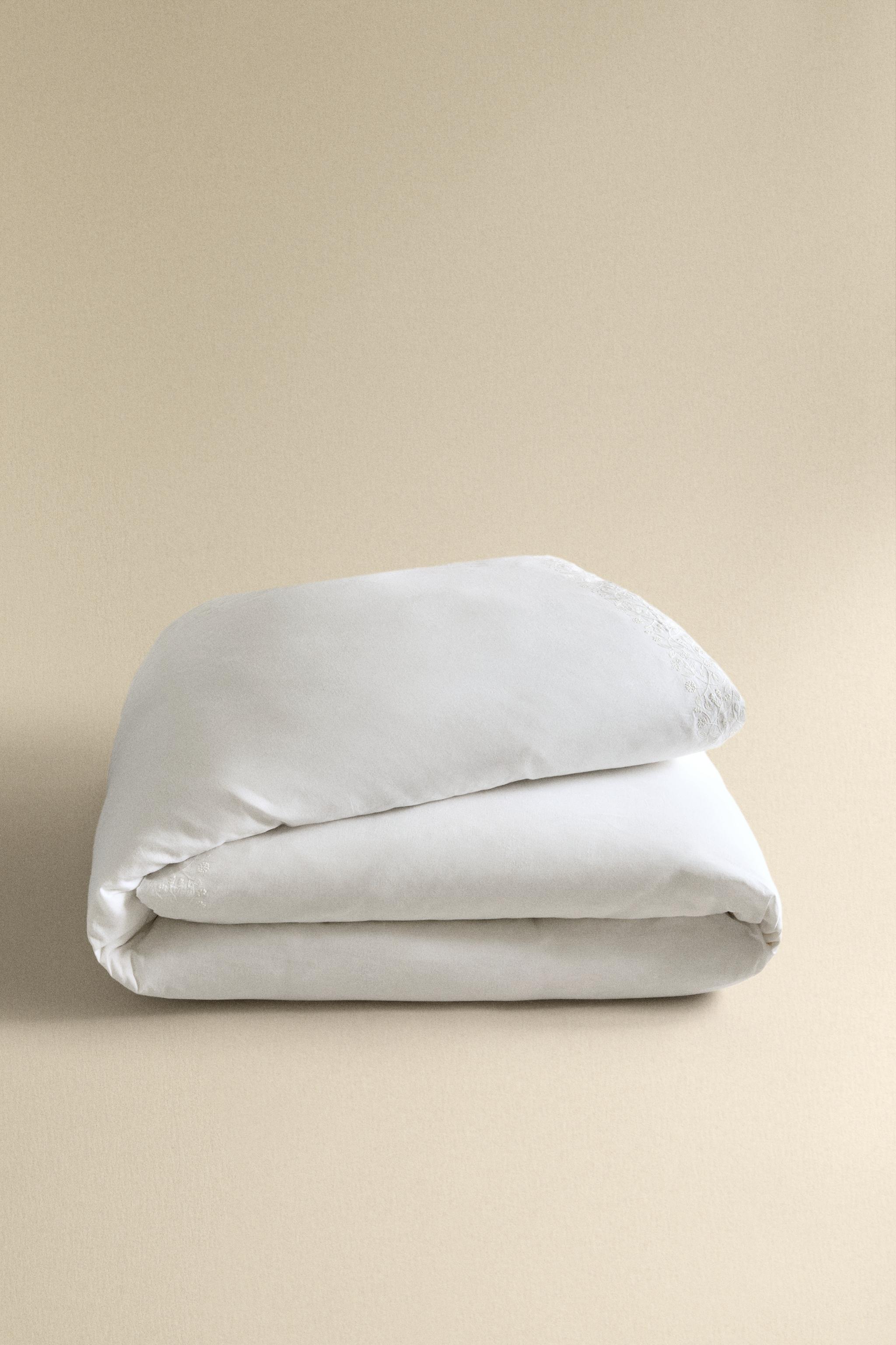 HOUSSE DE COUETTE COTON ET LIN RELIEF